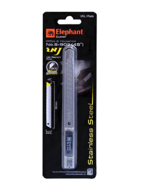 คัตเตอร์ ตราช้าง รุ่น S-902 ขนาด 9มม.