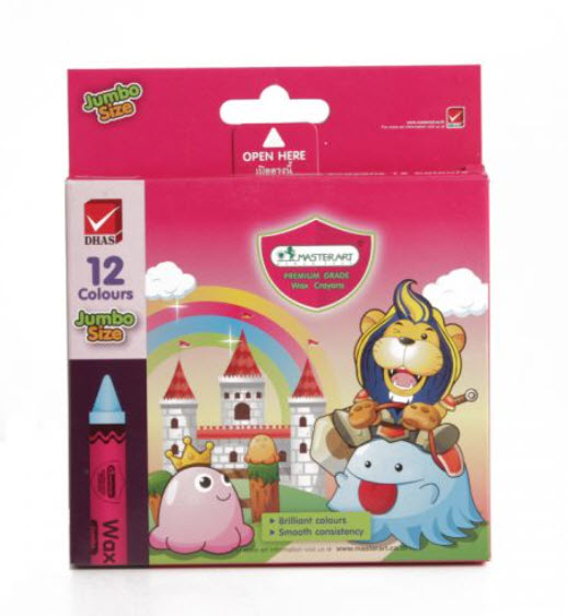 สีเทียน Master Art 12 สี Jumbo